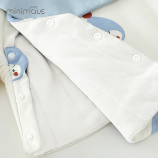 婴儿夹棉加厚分体套装秋冬款男女宝宝冬装纯棉衣服婴幼儿保暖棉服