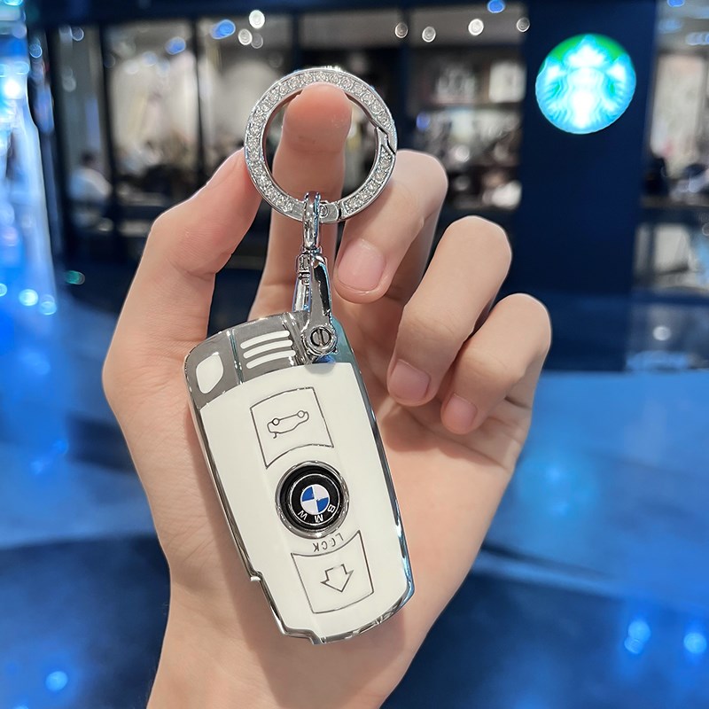 适用宝马插入式钥匙套老款X1扣3系320i壳5系X5X6E90汽车7包z4保护