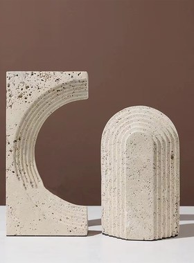 天然大理石摆件样板间售楼部书房装饰品客厅桌面工艺品家居装饰品