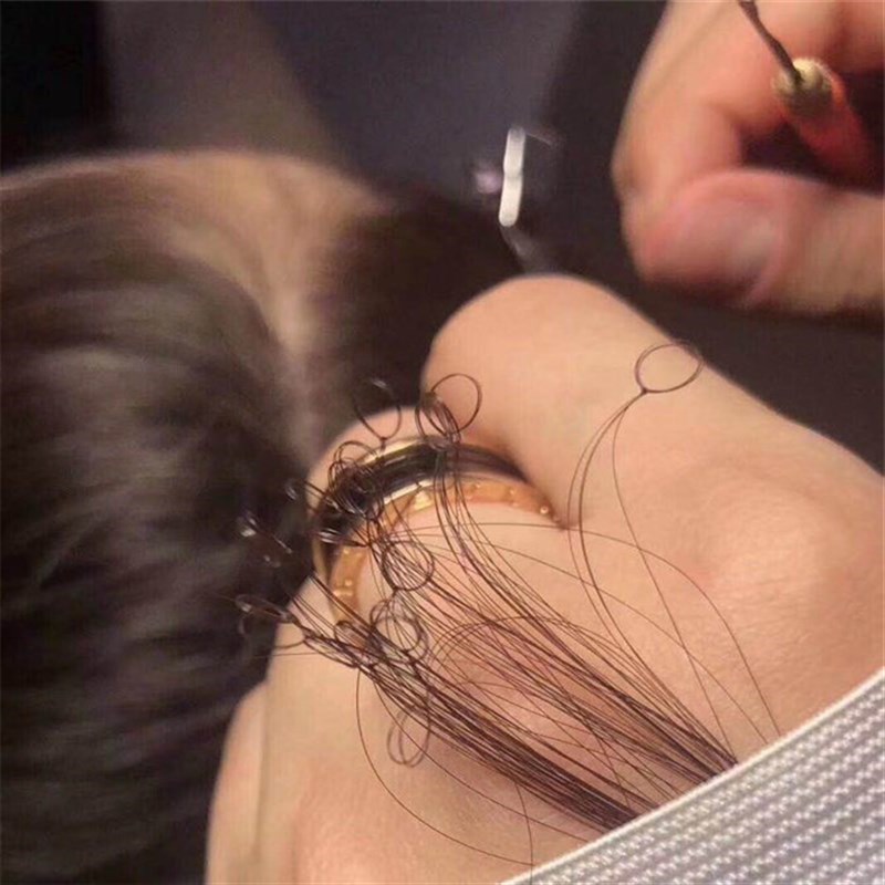 零感接发0感物理接发真发补发微触感隐形无痕日式接刘海补发际线