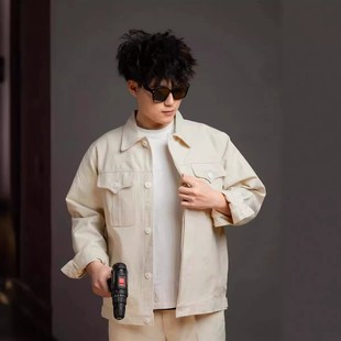 中核二三工作服中核五公司电焊服套装船厂抗火花耐磨帆布劳保服装