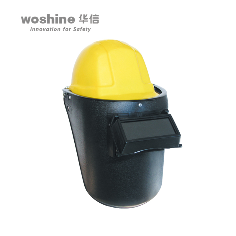 华信WB234全铝合金框配帽型电焊面罩(含镜片)安全帽价格另计