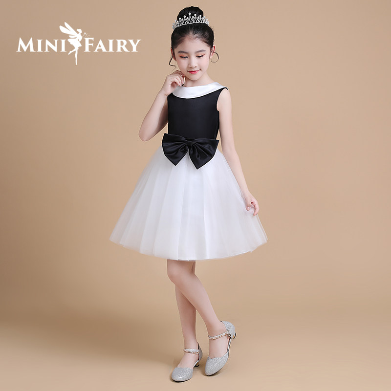 儿童礼服公主裙女童钢琴演出服主持人小礼服女花童表演服生日礼服