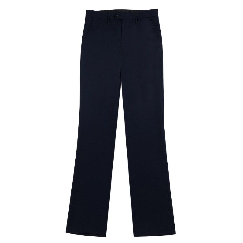 秋冬男士加绒直筒西裤2020商务修身黑色西服裤子加厚保暖职业长裤