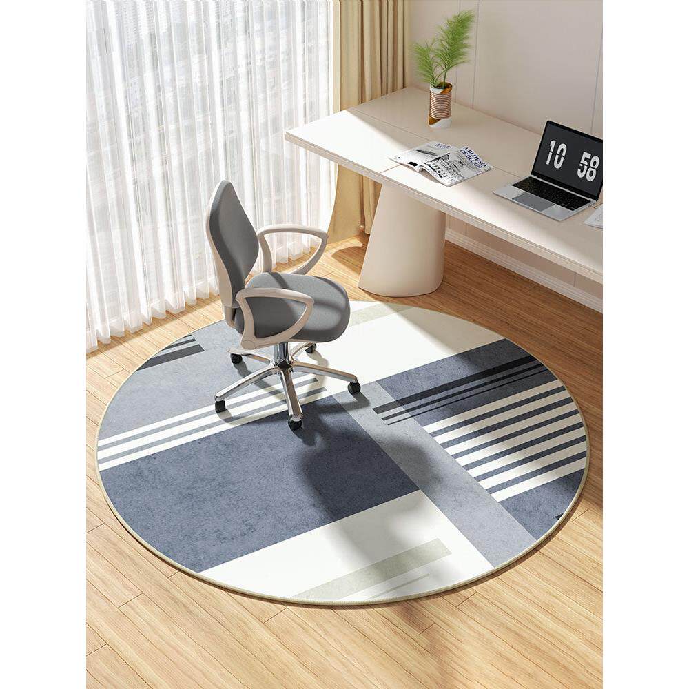 轻奢书房电脑桌转椅静音地垫办公室耐脏摇椅地毯家用躺椅防滑垫子