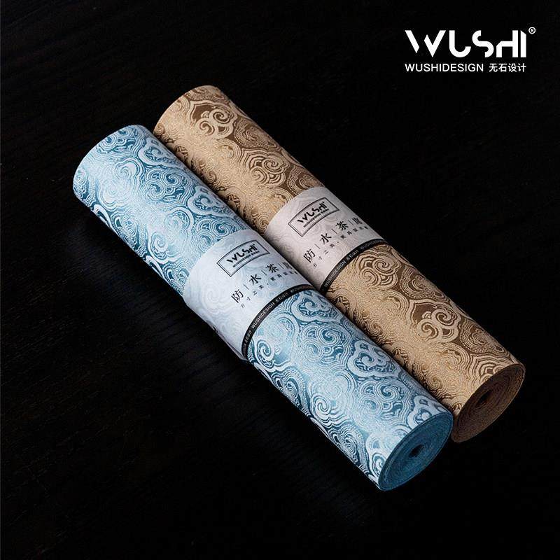 轻奢高端茶席新中式禅意垫子布双面锦缎云织锦防水干泡台国风桌旗