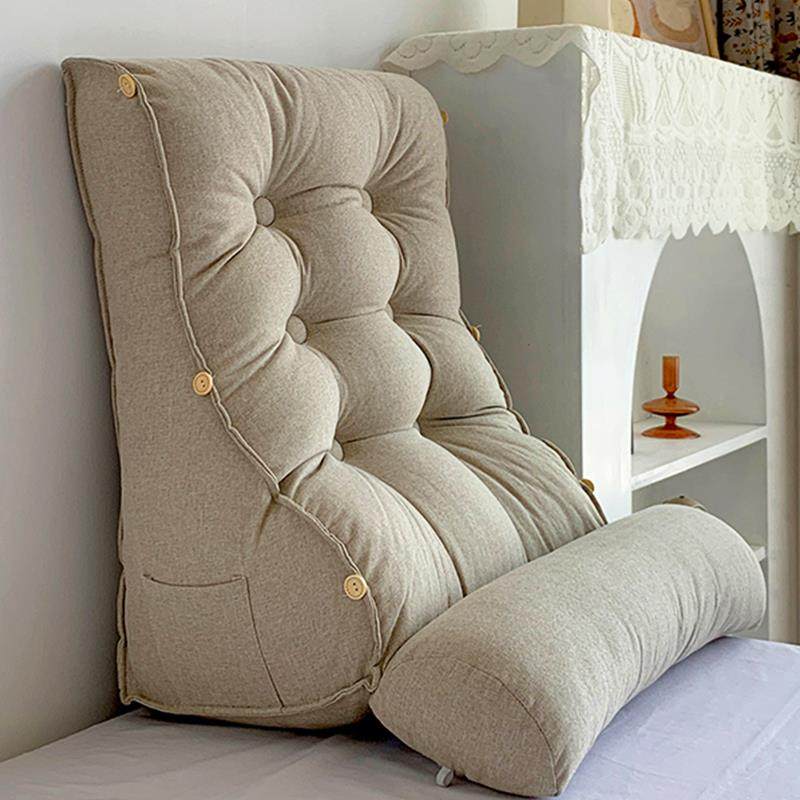 蔓越家 卧室床头三角靠枕沙发护腰枕带头枕榻榻米靠垫可调节靠背