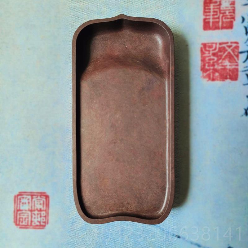 正品工文房研四宝肇庆端砚素砚书法小原楷抄经天然石砚台实用墨砚