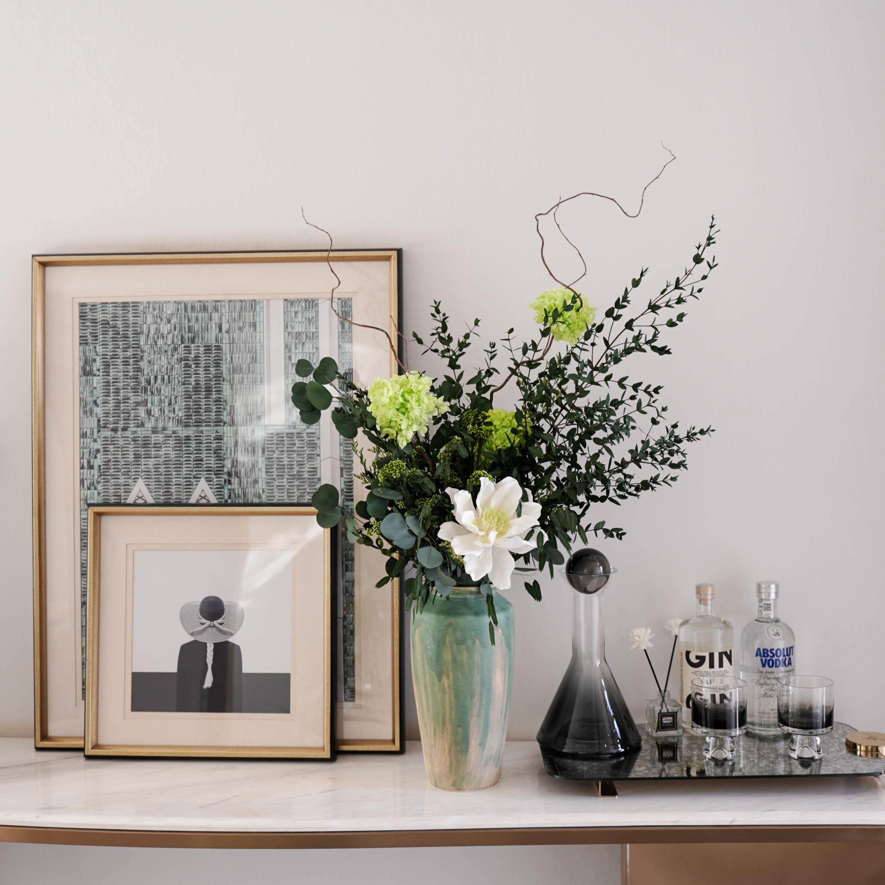 「雅致」客厅玄关茶几台面永生花家居摆件能放3到5年！