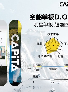 瓷雪具CAPITA滑雪板2324款DOA男板全能板入门单板公园板进阶滑雪