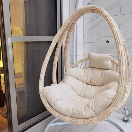 室内懒人吊椅阳台家用休闲椅摇篮椅秋千吊床摇椅网红鸟巢吊篮藤椅