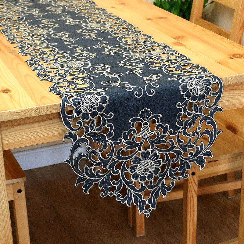 刺绣桌旗镂空布艺电视柜五斗柜鞋柜绣花盖巾台布茶几巾桌垫餐桌布