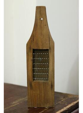 民俗怀旧老物件五六十年代木质刨丝器老餐具木器装饰物摆件挂件