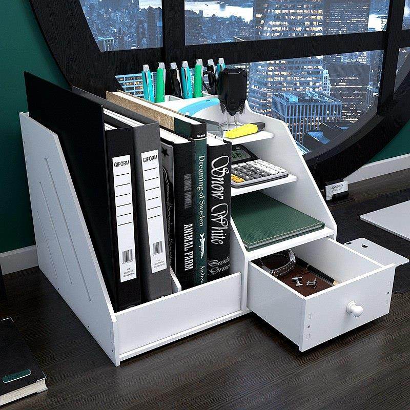 文件夹收纳盒立式办公室桌面文件架文件框资料架三层文件架子置物,文具电教/文化用品/商务用品,文件座/文件架/文件框,淘宝优惠券,粉丝福利购,淘宝优惠卷