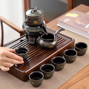 家用简约整套商务创意活动礼品 懒人自动功夫茶具礼盒套装