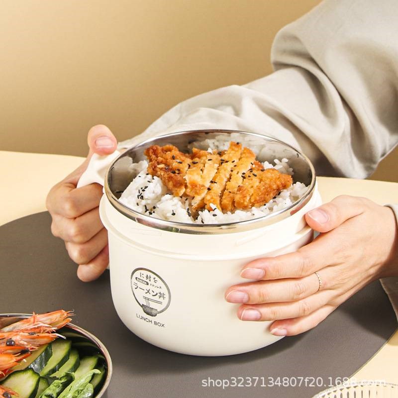 304不锈钢保温饭盒带盖密封快餐杯泡面碗少儿防烫上班族学生餐盒