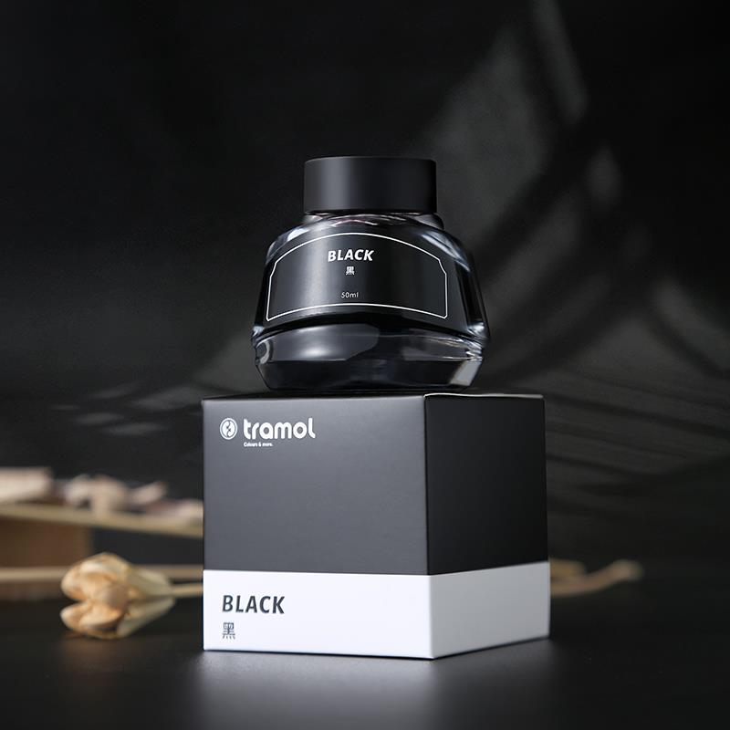 tramol采墨50ml日常非碳素墨水钢笔墨水黑色红色蓝黑不堵笔速干型