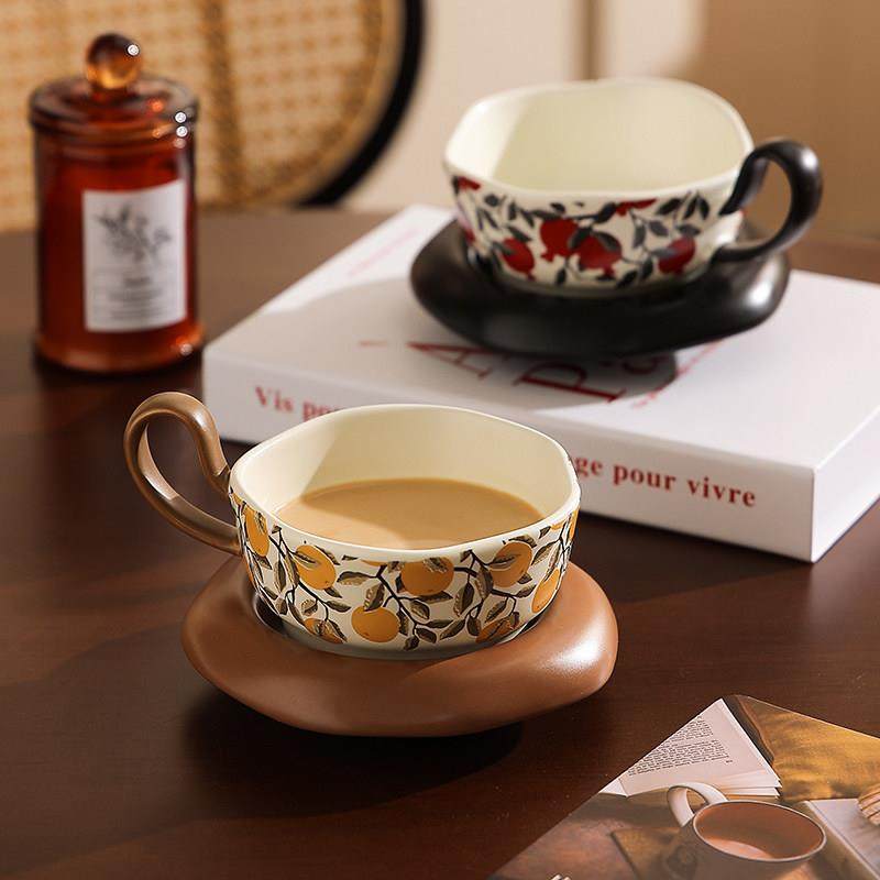 法式高级咖啡杯女士个人专用复古杯碟下午茶拿铁杯好看的杯子礼盒,餐饮具,咖啡杯,淘宝优惠券,粉丝福利购,淘宝优惠卷