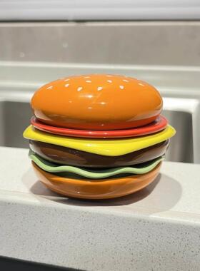 #ININ汉堡陶瓷味碟蘸料调味家用小碟子盘子家饰软装搭配套装 ·