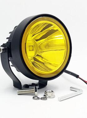 4寸高亮聚光小太阳LED射灯12V24V汽车改装圆形雾灯货车倒车灯近灯
