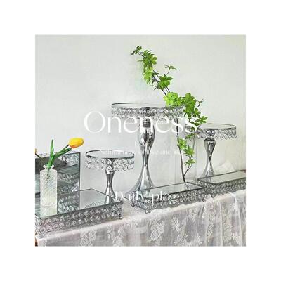 欧式铁艺水晶款甜品台展示架婚礼宴席典礼庆贺甜品架茶歇摆台架子