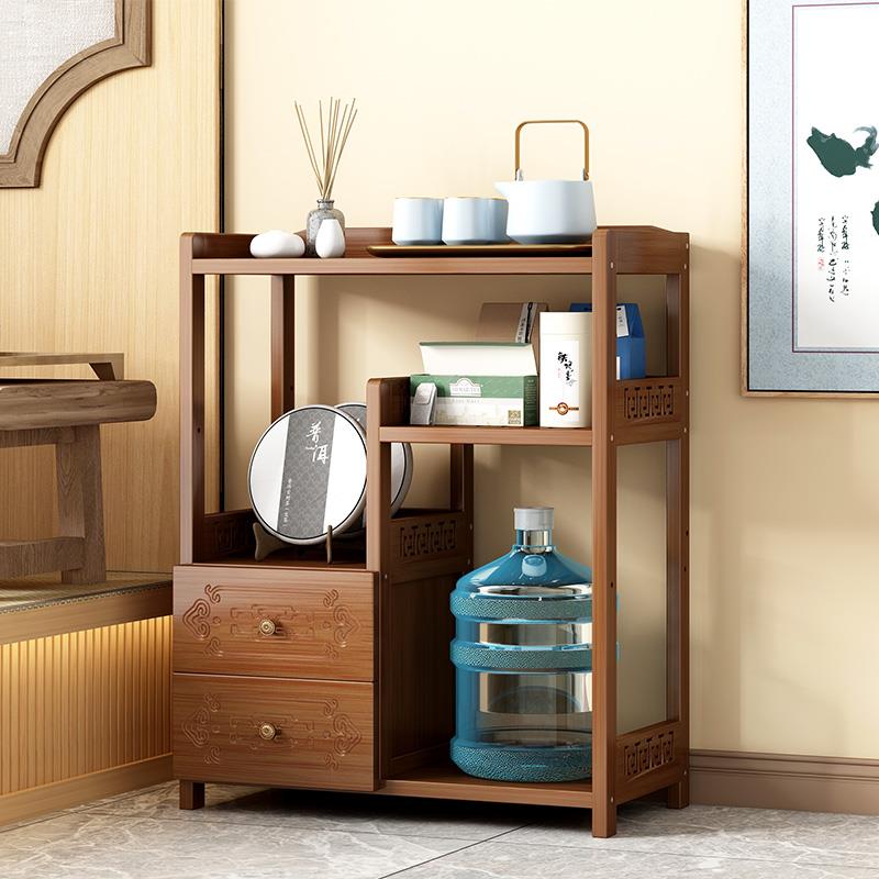 餐边柜储物酒柜茶水台下置水桶办公室家用置物架边几小型一体柜子