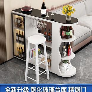 包邮 轻奢家用吧台桌现代简约靠墙酒柜客厅厨房隔断柜小户型小吧台