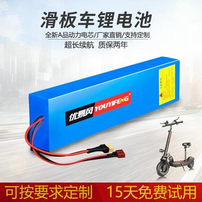 定制滑板车电池24V36V适配折叠阿尔郎希洛普电动车锂电池48V电瓶