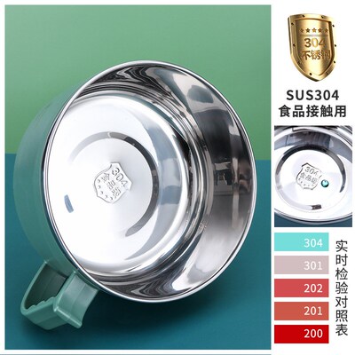 304不锈钢泡面碗学生宿舍大号带盖碗可沥水方便面碗上班族饭盒