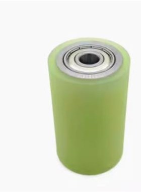 QBQ22/23/41/42聚氨酯包胶滚轮双轴承纵向导向滚轮不锈钢外螺纹型