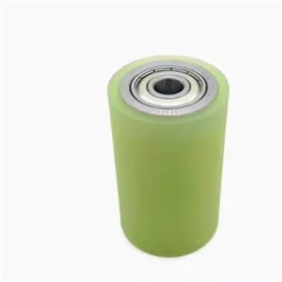 QBQ22/23/41/42聚氨酯包胶滚轮双轴承纵向导向滚轮不锈钢外螺纹型