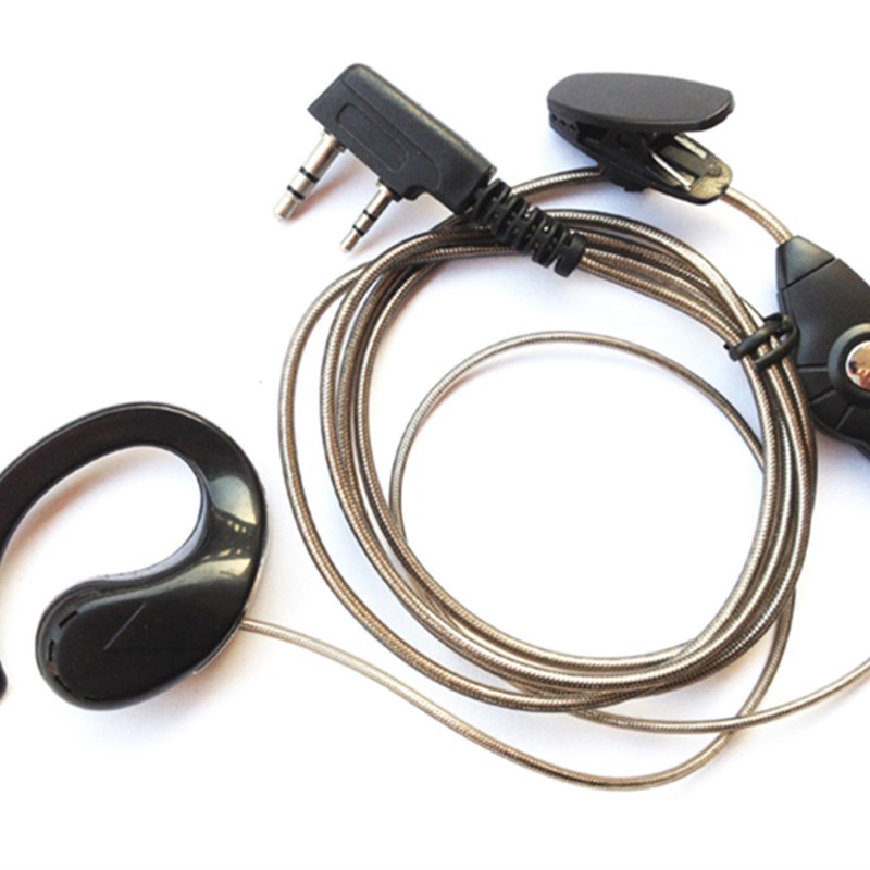 对讲讲机耳机耳麦对讲电话机耳机线通用型耳塞式耳挂K头M头Y单孔T