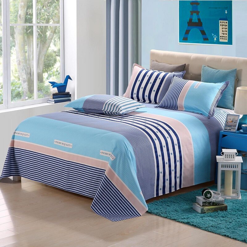 床单单件纯棉全棉 学生宿舍1.2/1.5m被单双人加厚1.8米床棉布睡单