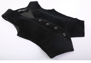 挺阔有型 复古灯芯绒短款 2020春装 修身 马甲女 新款 显瘦