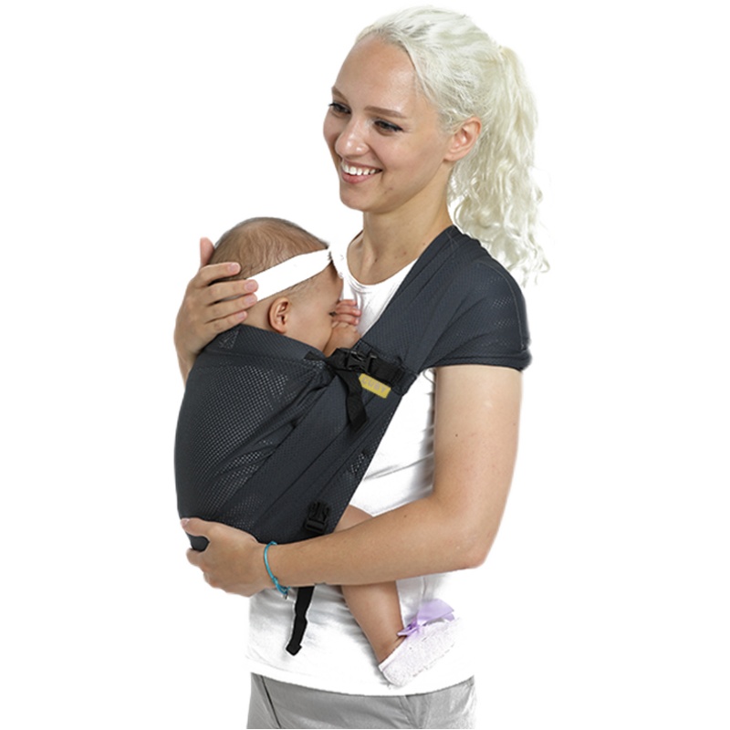 CUBY婴儿背带前抱式外出简易轻便坐抱带薄背巾抱娃神器夏季透气网