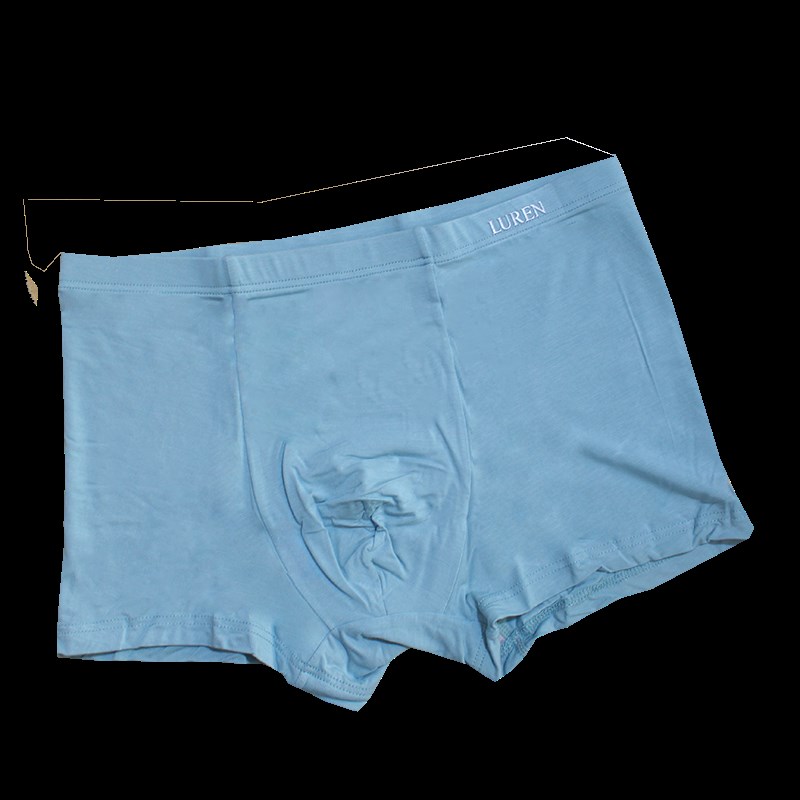 鹿人内裤男士青年 薄款纤维棉质柔软透气裤头男中腰平角短裤时尚