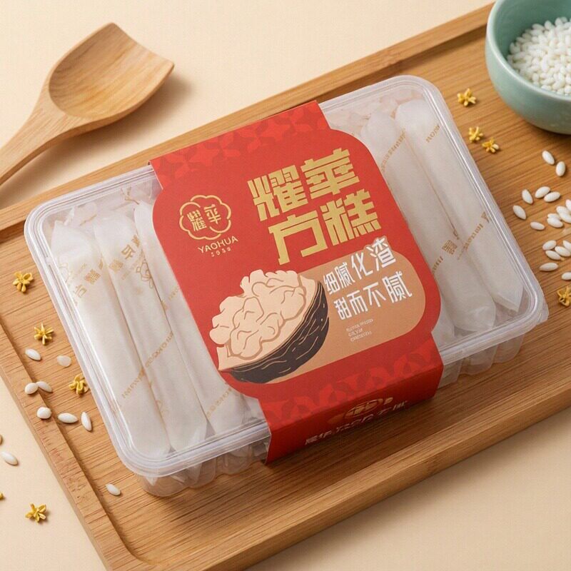 云片糕成都特产耀华方糕桃片小吃老式糕点传统米糕千层核桃糕点心