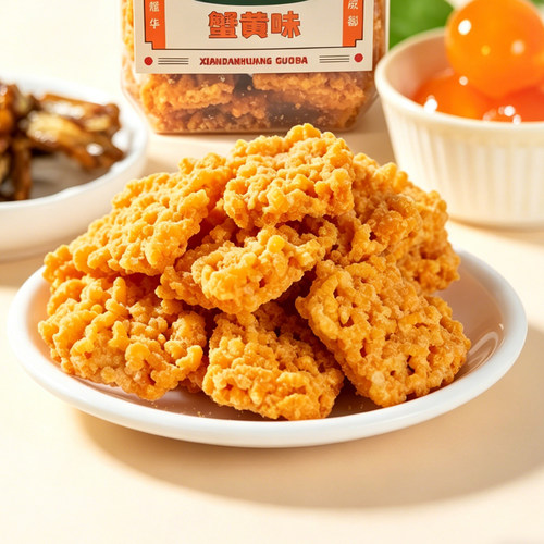 耀华咸蛋黄锅巴蟹黄味藤椒味150g