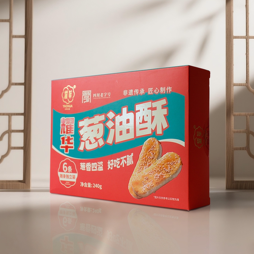 耀华中式糕点葱油酥6条独立包装