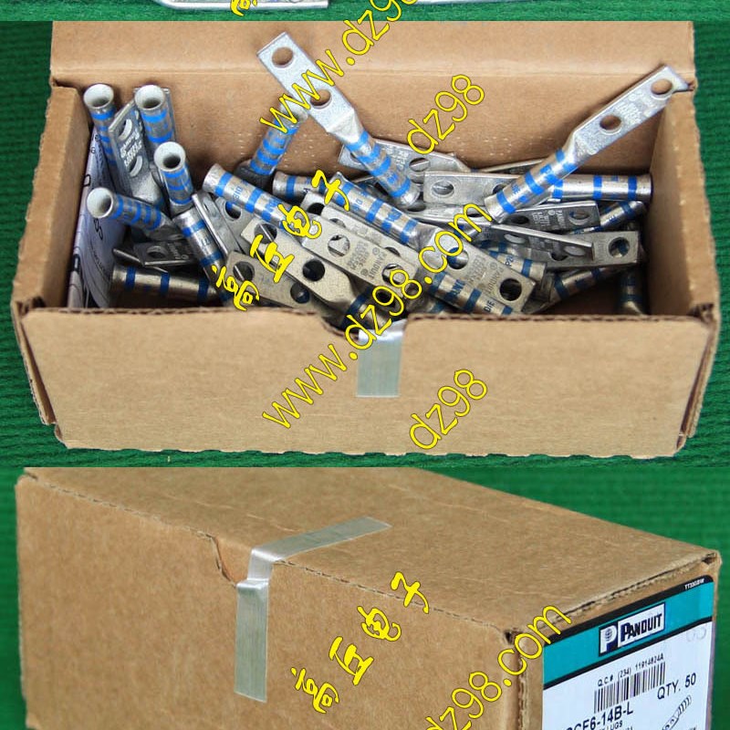 美国PANDUIT进口原装LCCF6-14B-L加固型压线端子 重14.3克 1只价