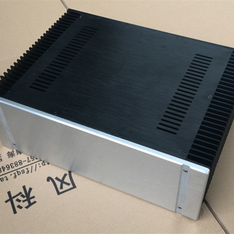 宽430高150深度314 全铝功放机箱 两侧散热的后级机箱(可代开孔