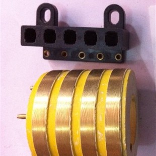 4路铜环集电环内孔25 键槽5 m外径52mm环高46集电环和碳刷架