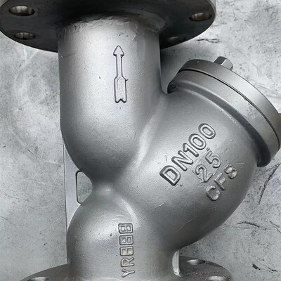 不锈钢Y型过滤器 GL41W-25P 304法兰过滤器 25公斤DN15 50 80 100