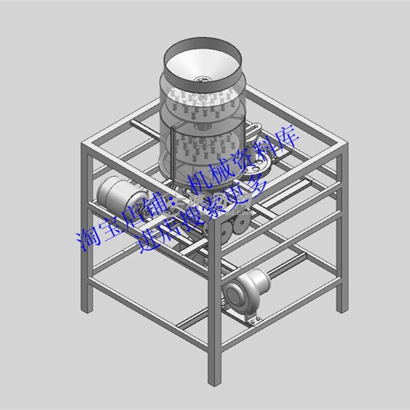 脱壳机三维图UG 3D图纸去壳机设备设计参考资料素材模型【770】
