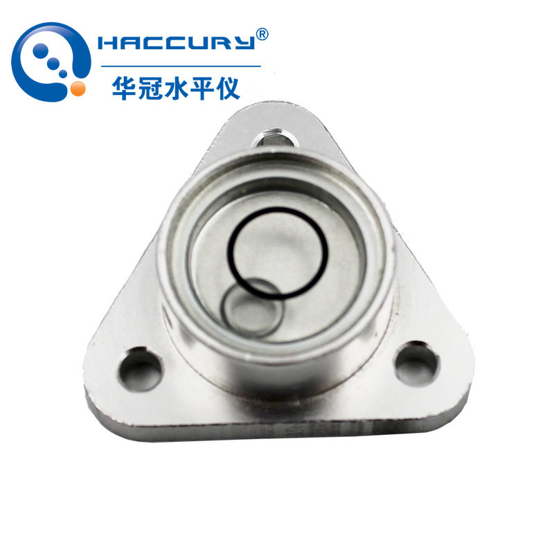 三角水准泡金属万向圆形法兰水平仪赛多利斯天平用水泡珠迷你小型
