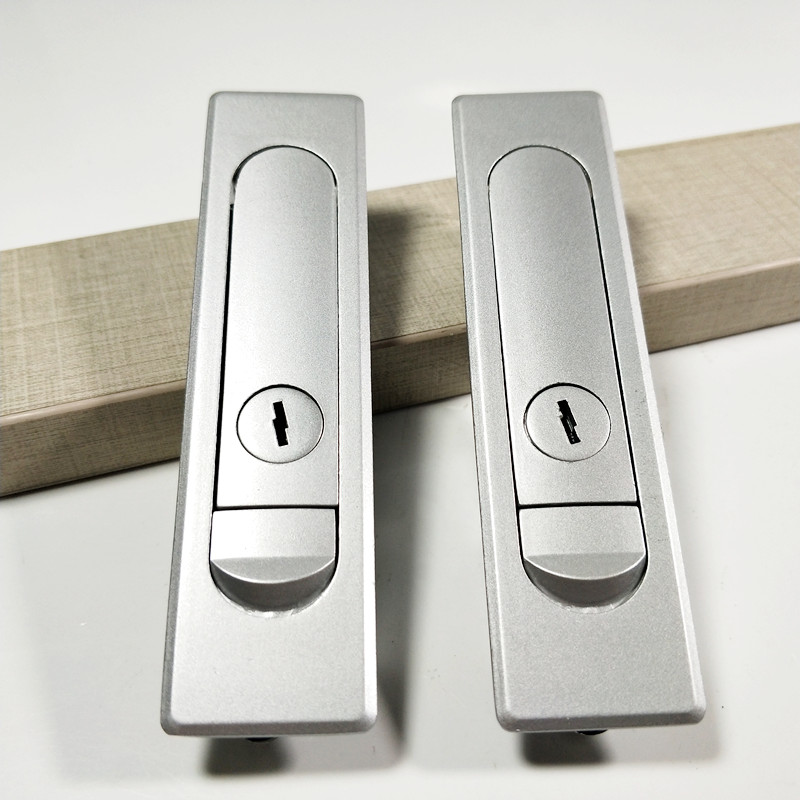 海坦柜锁MS730平面电箱锁 弹跳锁 高低压电柜箱配件机械铁皮门锁