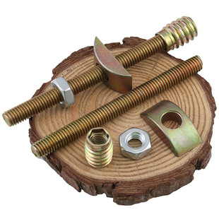 M8家俱偏心轮配件螺丝四合一五金连接件童床四合一拼装件锤仔螺母