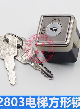 电梯基站锁 AK16电源锁 63904-B 2803电梯外呼锁 方形 锁梯锁