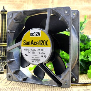 日本三洋 0.39A 12CM 12V 大风量散热风扇9LB1212MH101 12038 原装