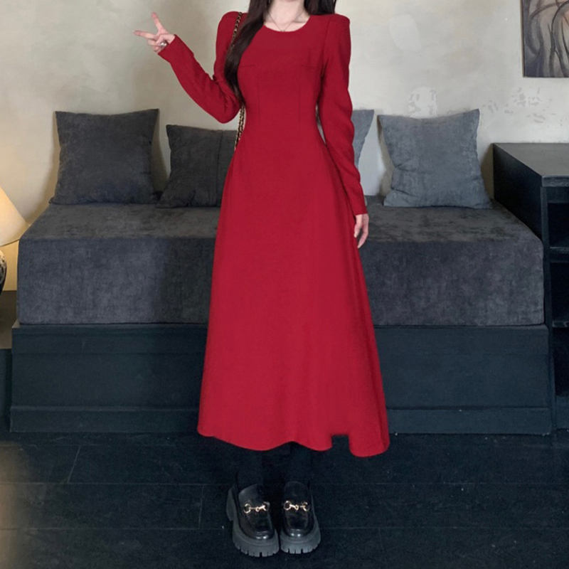 【赠运费险】小红书爆款红色长裙